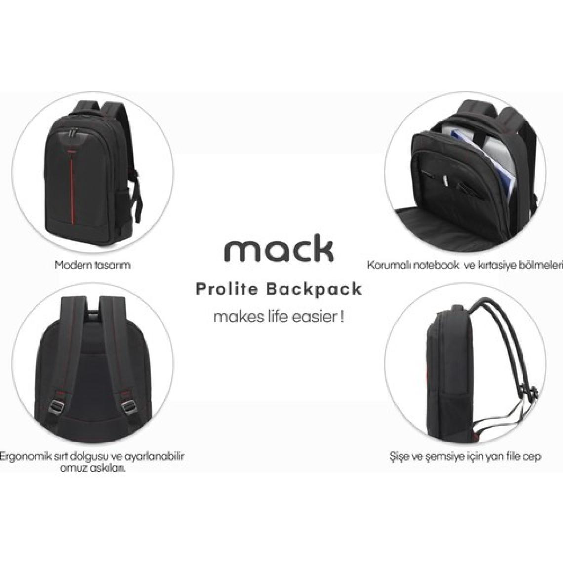 Mack MCC-305 15.6" Prolite Notebook Sırt Çantası Siyah
