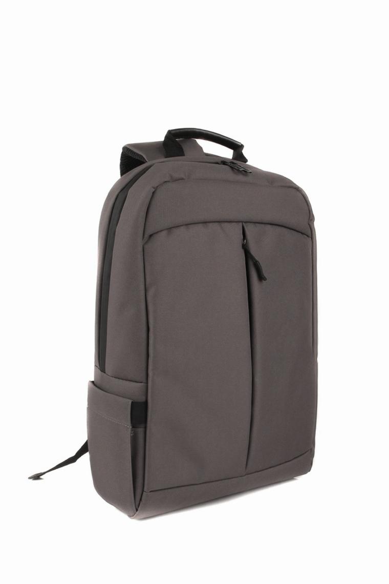 Beutel 15.6" - 16.1" Notebook Laptop Bilgisayar Sırt Çantası-Su Geçirmez Kumaş ve Fermuarlı-Koyu Gri