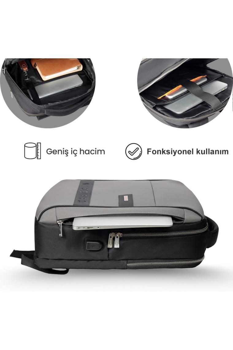 Npo Prestige Smart 16" Gri Notebook Sırt Çantası