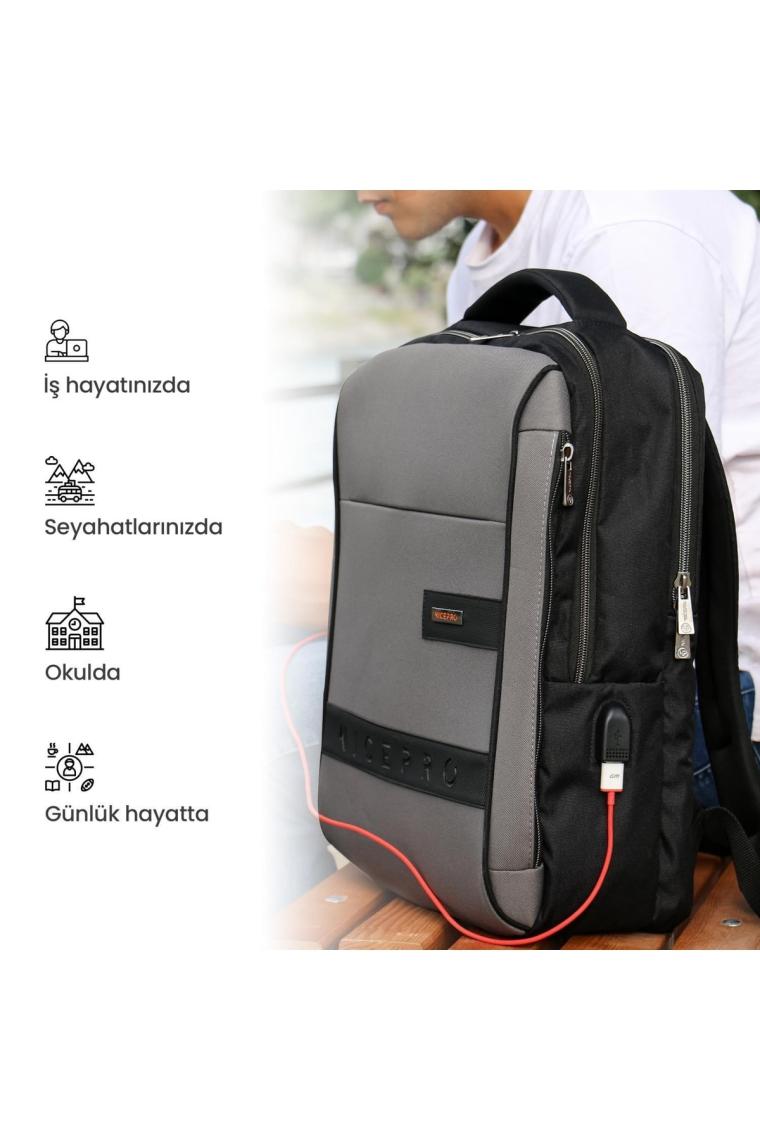 Npo Prestige Smart 16" Gri Notebook Sırt Çantası