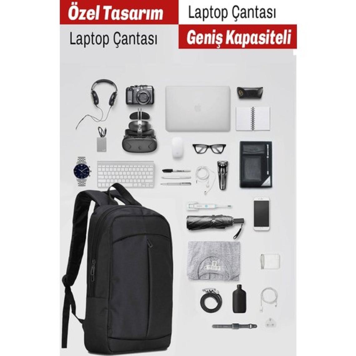 Ksburda 15,6'' - 17,6'' Siyah Notebook Laptop Dizüstü Bilgisayar Sırt Taşıma Çantası Evrak Okul Spor Çanta KSYH6565