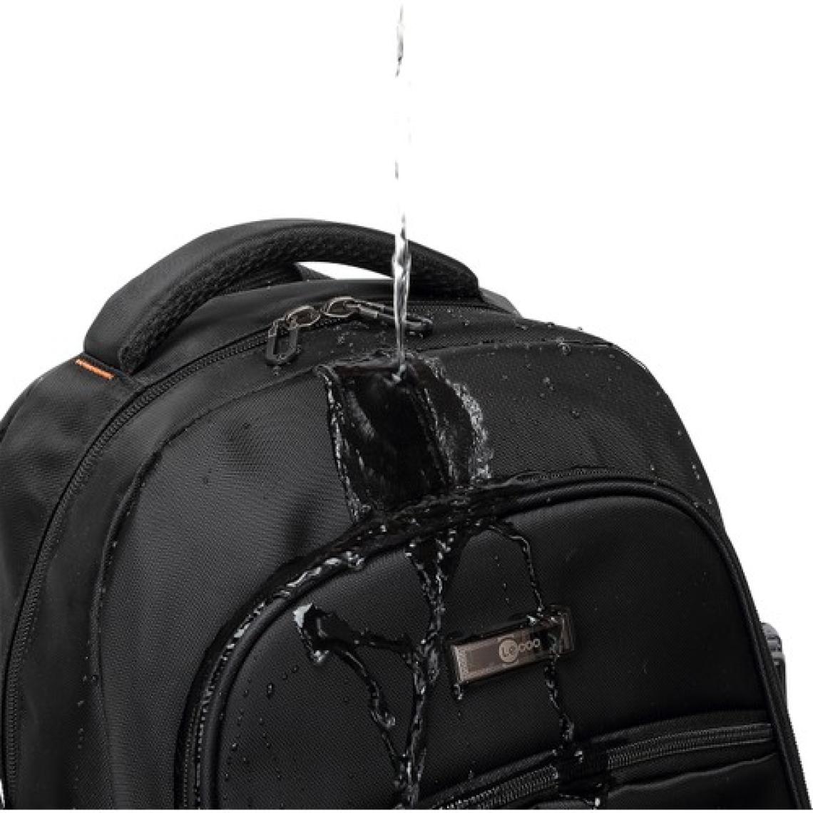 Lecoo BG02 17 inç Laptop Bölmeli Çok Fonksiyonlu 3 Katmanlı Suya Dayanıklı Sırt Çantası