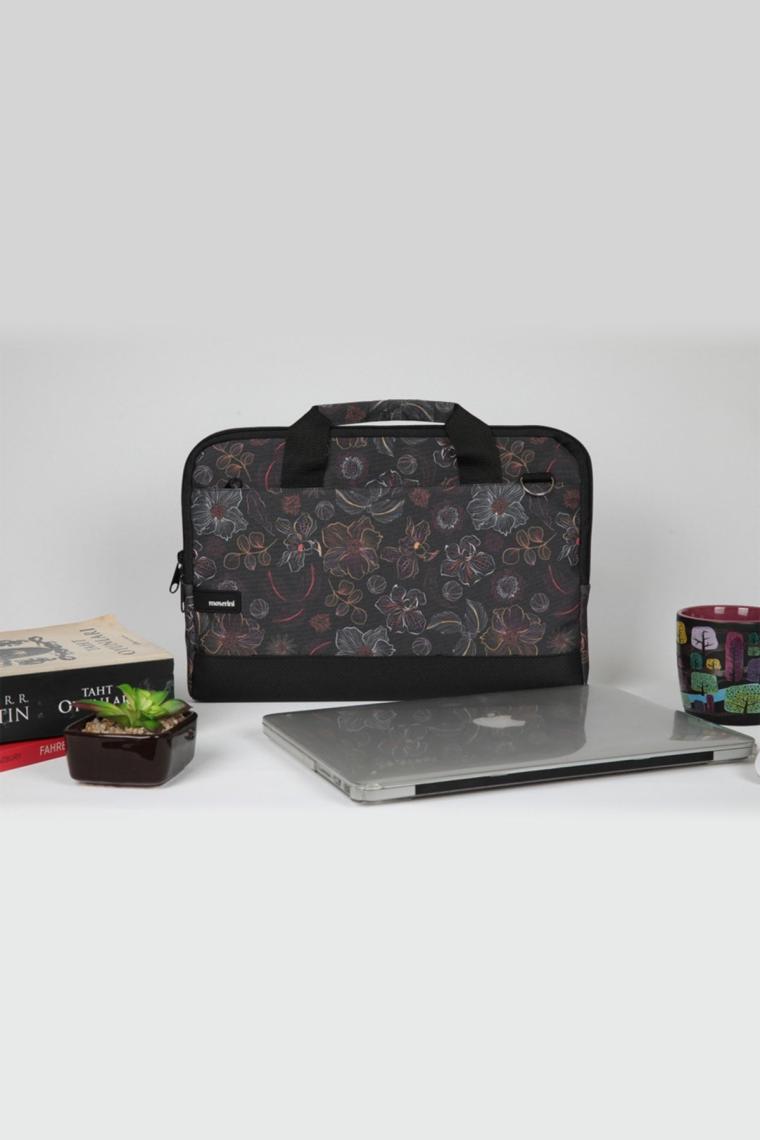 14"-14.2" Taban Korumalı, Omuz Askılı Desenli Macbook Air-pro Laptop Çantası - Rigel