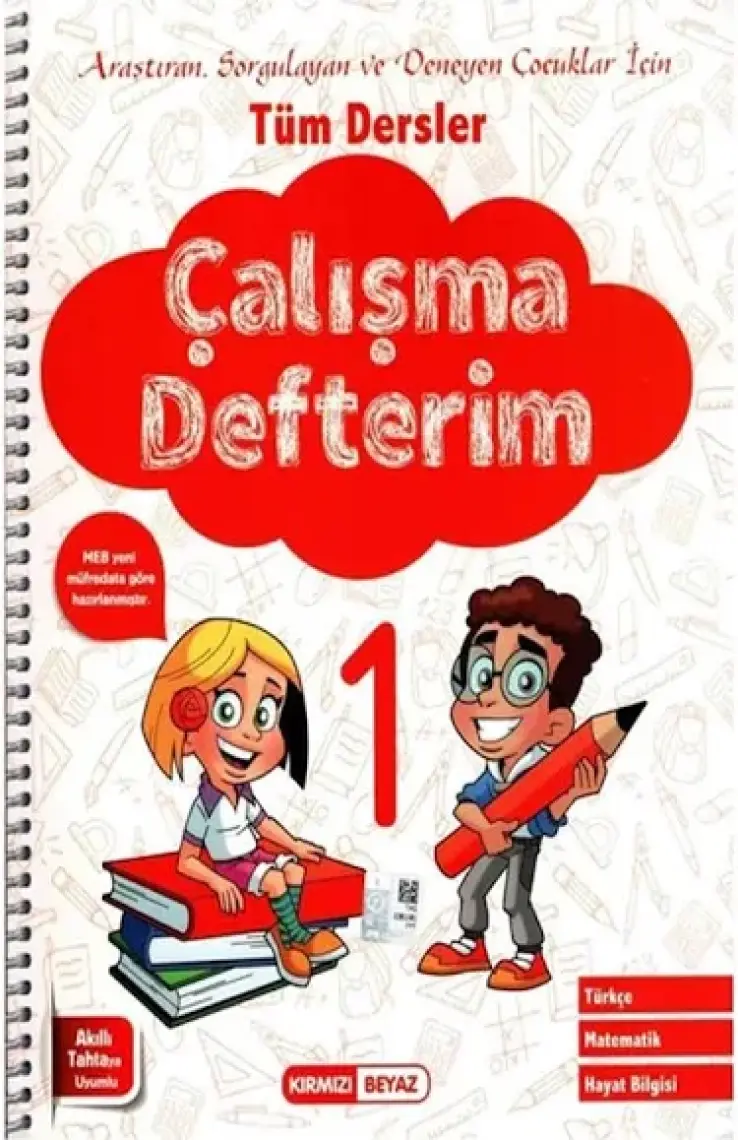 Kırmızı Beyaz Yayınlar 1.Sınıf  Tüm Dersler Çalışma Defterim