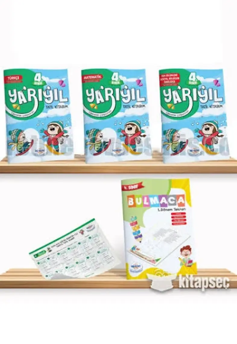 Öğretmen Evde Yayınları 4. Sınıf Yarıyıl Tatil Kitabı Seti
