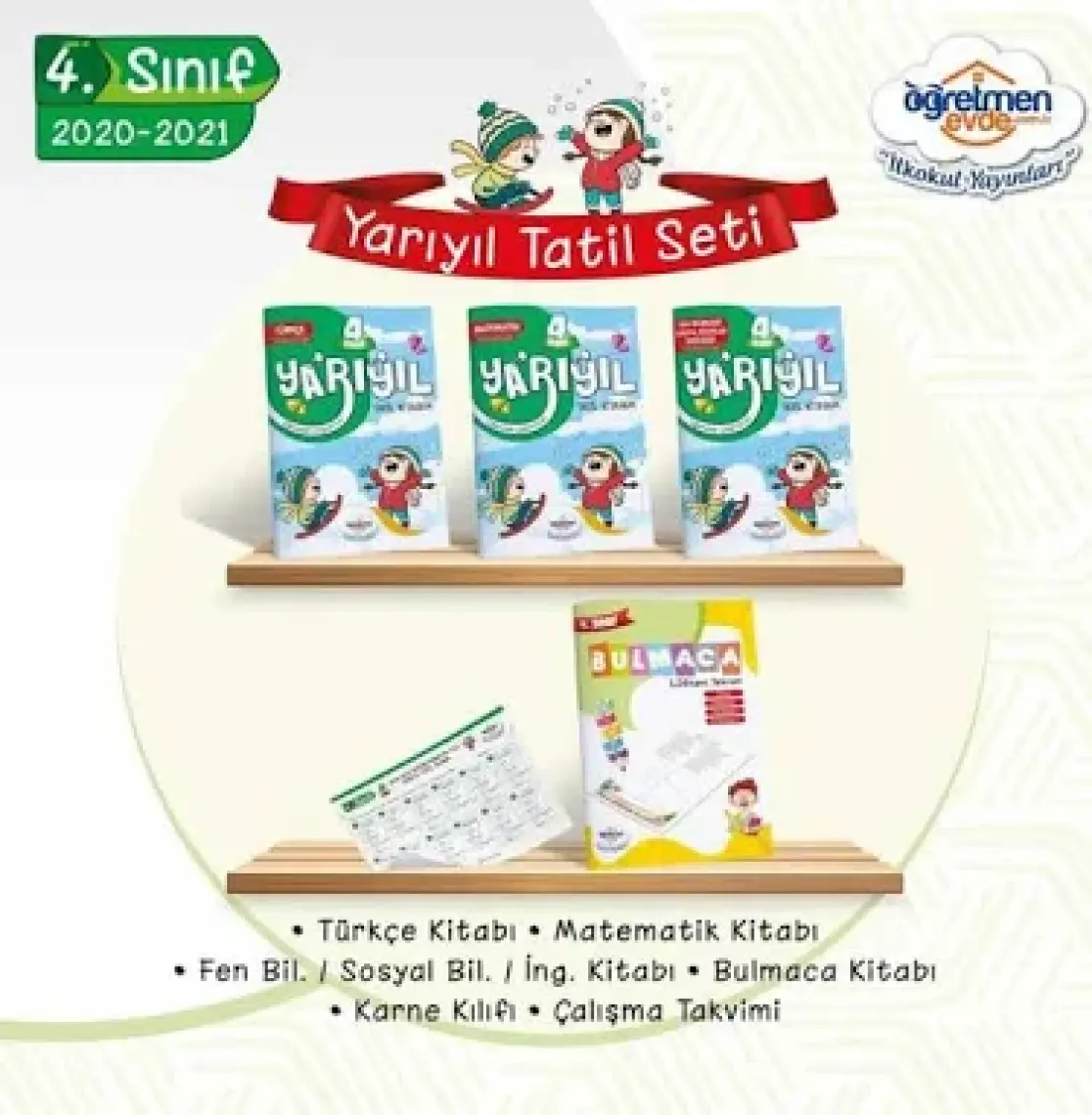 Öğretmen Evde Yayınları 4. Sınıf Yarıyıl Tatil Kitabı Seti