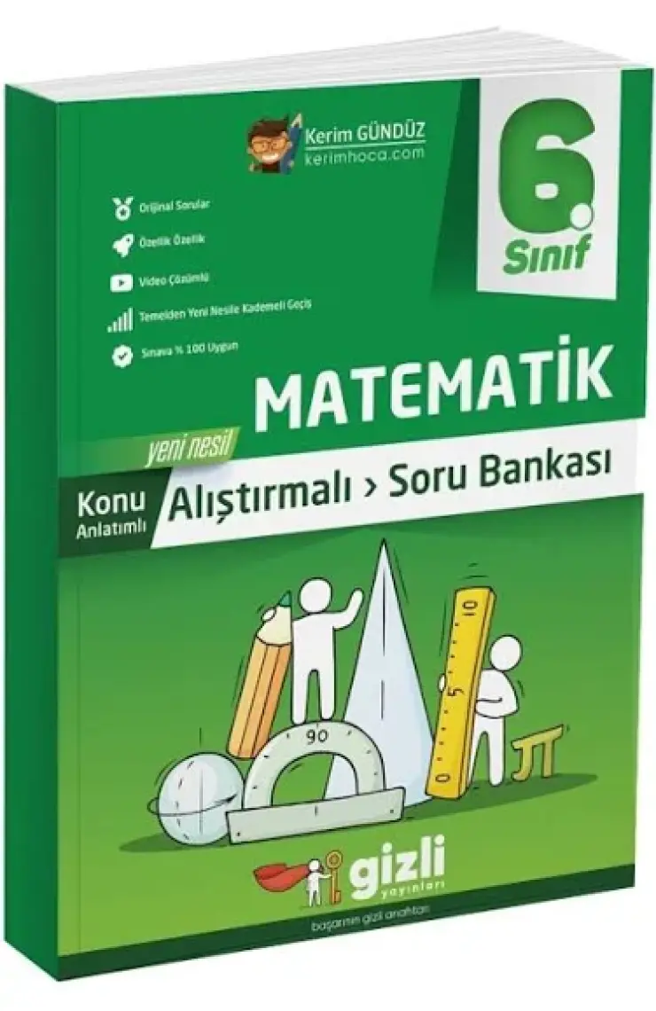 Gizli Yayınları 6. Sınıf Matematik Konu Anlatımlı Soru Bankası