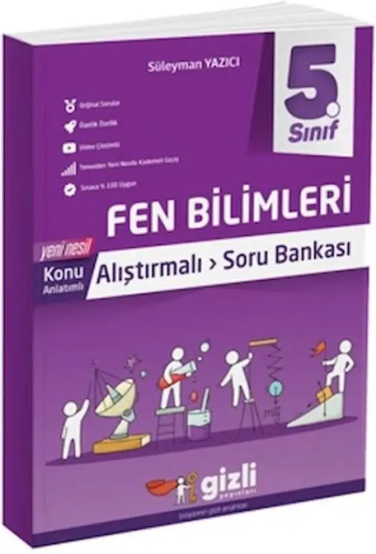 Gizli Yayınları 5. Sınıf Fen Bilimleri Konu Anlatımlı Alıştırmalı Soru Bankası