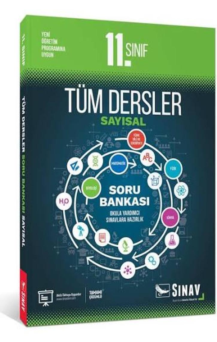 Sınav Yayınları 11. Sınıf Tüm Dersler Sayısal Çözümlü Soru Bankası