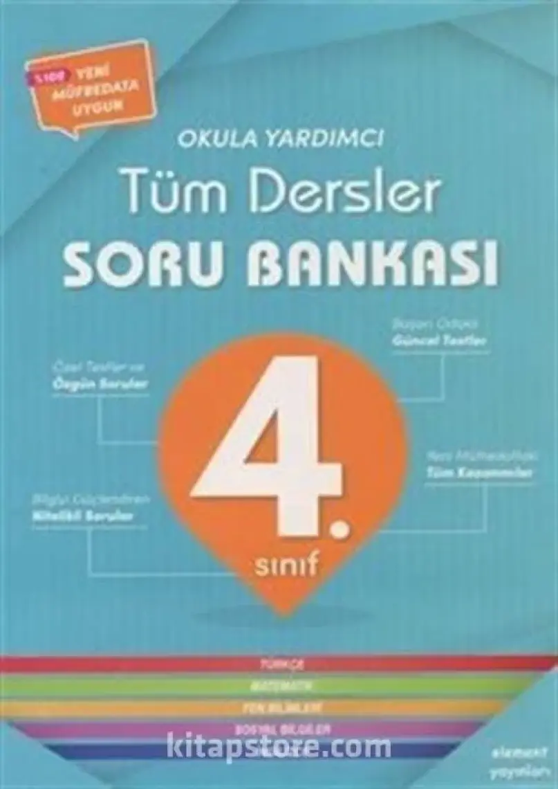 Element Yayınları 4. Sınıf Tüm Dersler Soru Bankası