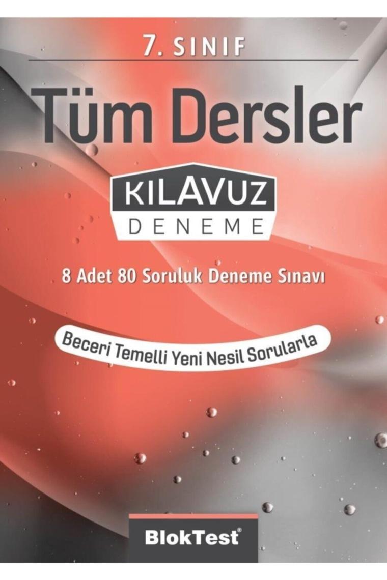 Blok Test Yayınları 7.sınıf Tüm Dersler Klavuz Deneme 2021
