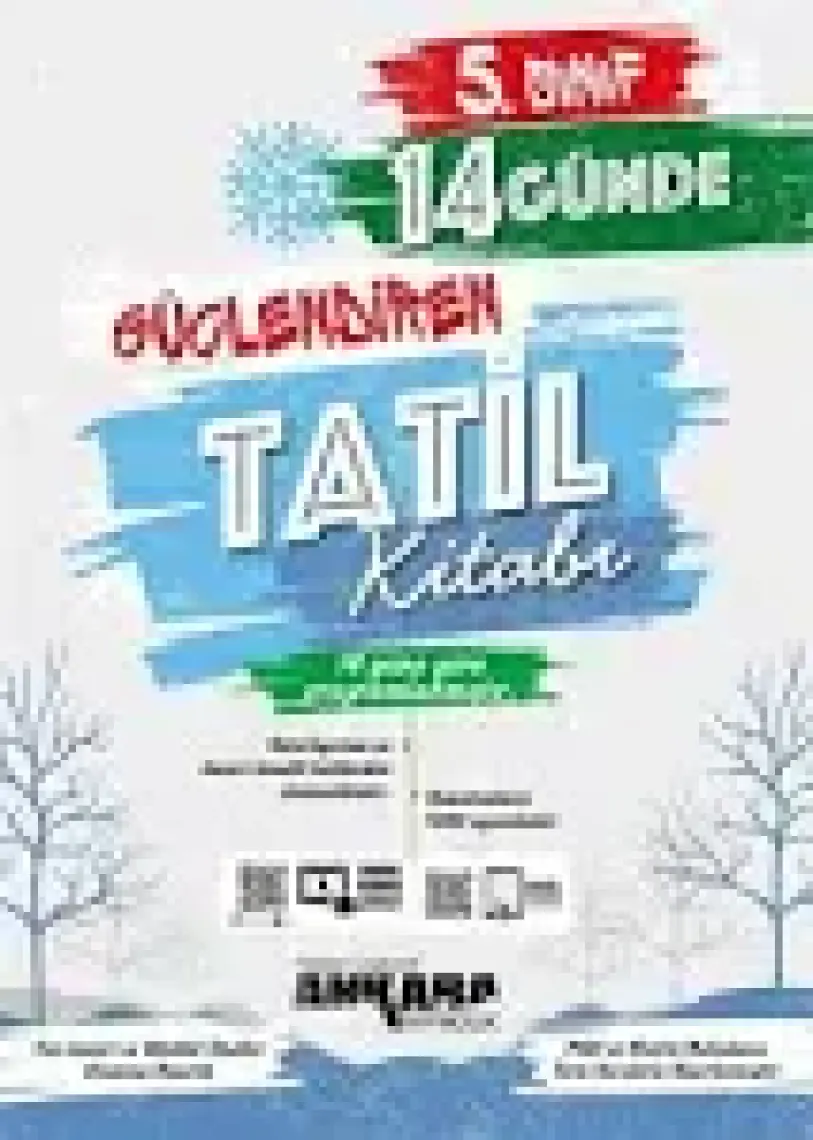 Ankara Yayıncılık Ankara 5. Sınıf Güçlendiren 14 Günde Tatil Kitabı