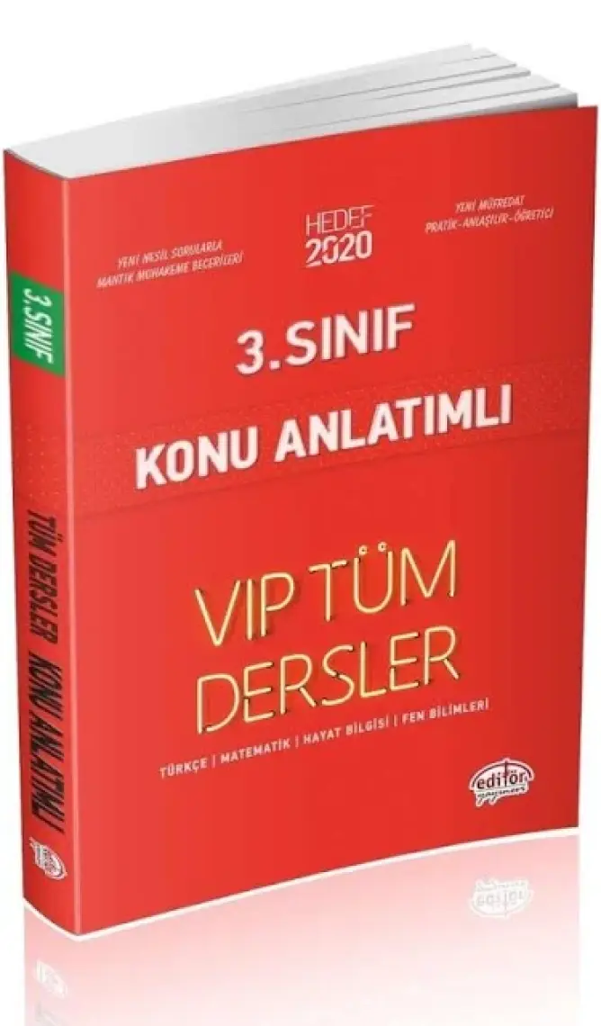 Editör Yayınları 3. Sınıf VIP Tüm Dersler Konu Anlatımlı