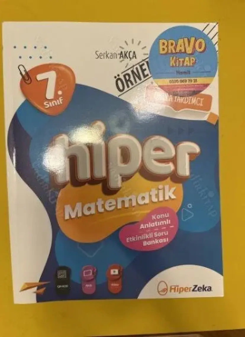 Hiper Zeka Yayınları 2024 7. Sınıf Matematik Konu Anlatımlı - Etkinlikli Soru Bankası