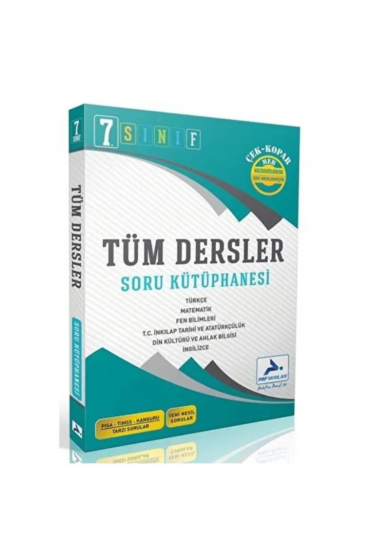 Paraf Yayınları 7. Sınıf Tüm Dersler Soru Kütüphanesi