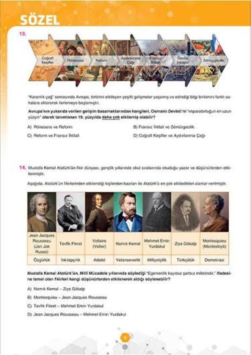 Sınav Yayınları 8. Sınıf LGS 1. Dönem Çözümlü Tam Tekrar Kampı