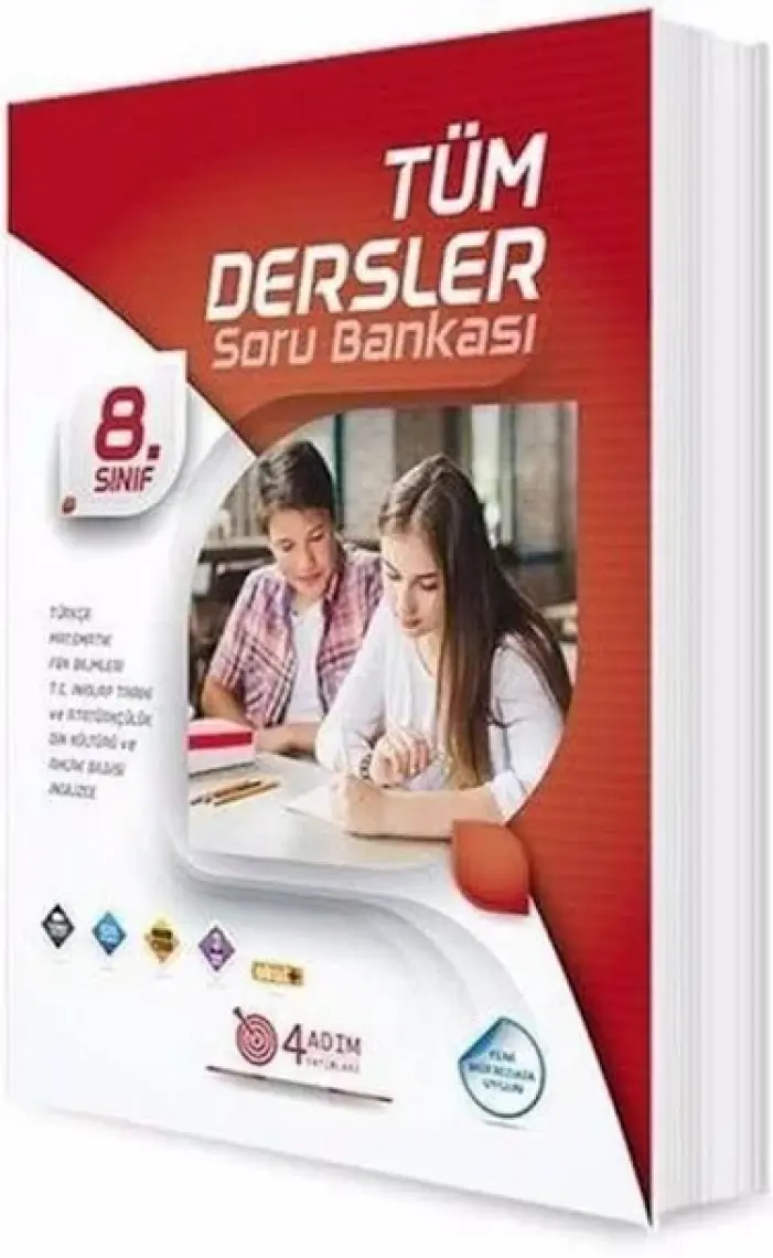 4 Adım Yayınları 4 Adım 8. Sınıf Tüm Dersler Soru Bankası