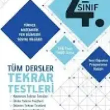 Tudem Yayınları 4. Sınıf Tüm Dersler Tekrar Testi