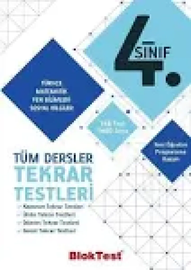 Tudem Yayınları 4. Sınıf Tüm Dersler Tekrar Testi