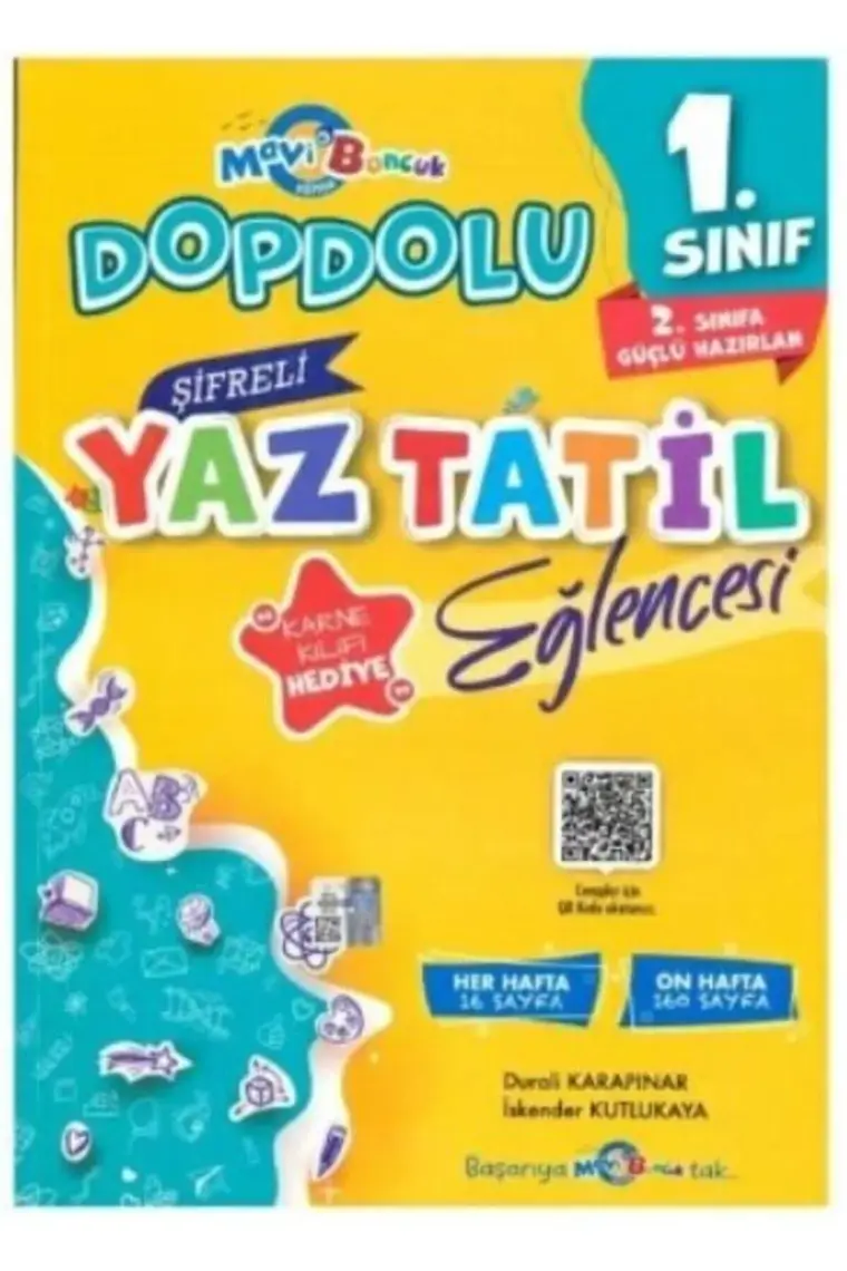 Mavi Boncuk Yayınları 1. Sınıf Şifreli Yaz Tatil Kitabı
