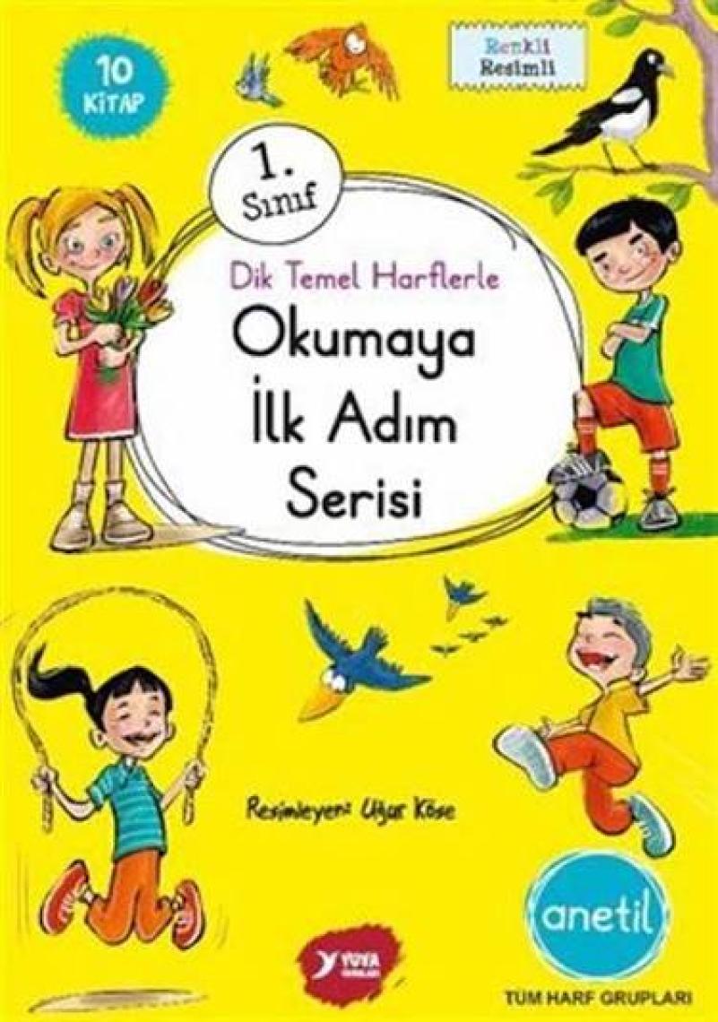Anetil Dik Temel Harflerle Okumaya İlk Adım Serisi (10 Kitap Takım)