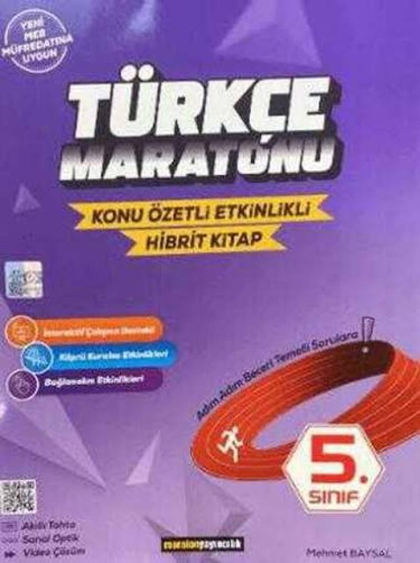 Maraton Yayıncılık 5. Sınıf Türkçe Maratonu Konu Özetli Etkinlikli Kitap - Mehmet Baysal