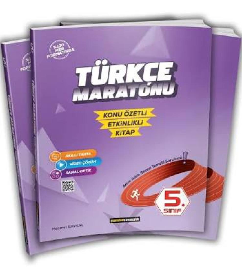 Maraton Yayıncılık 5. Sınıf Türkçe Maratonu Konu Özetli Etkinlikli Kitap - Mehmet Baysal
