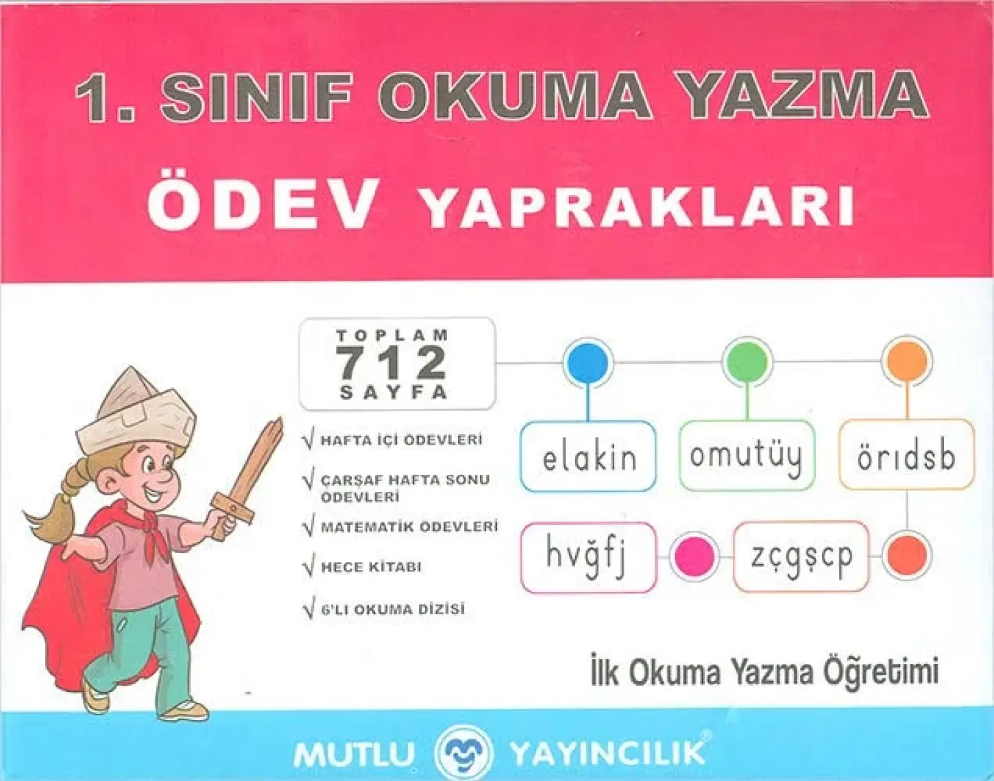 Mutlu Yayıncılık 1. Sınıf Okuma Yazma Ödev Yaprakları 1. Sınıf