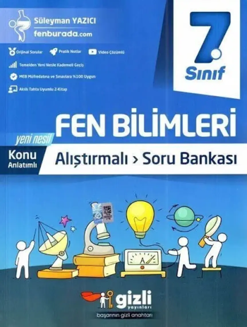 Gizli Yayınları 7. Sınıf Fen Bilimleri Konu Anlatımlı Alıştırmalı Soru Bankası