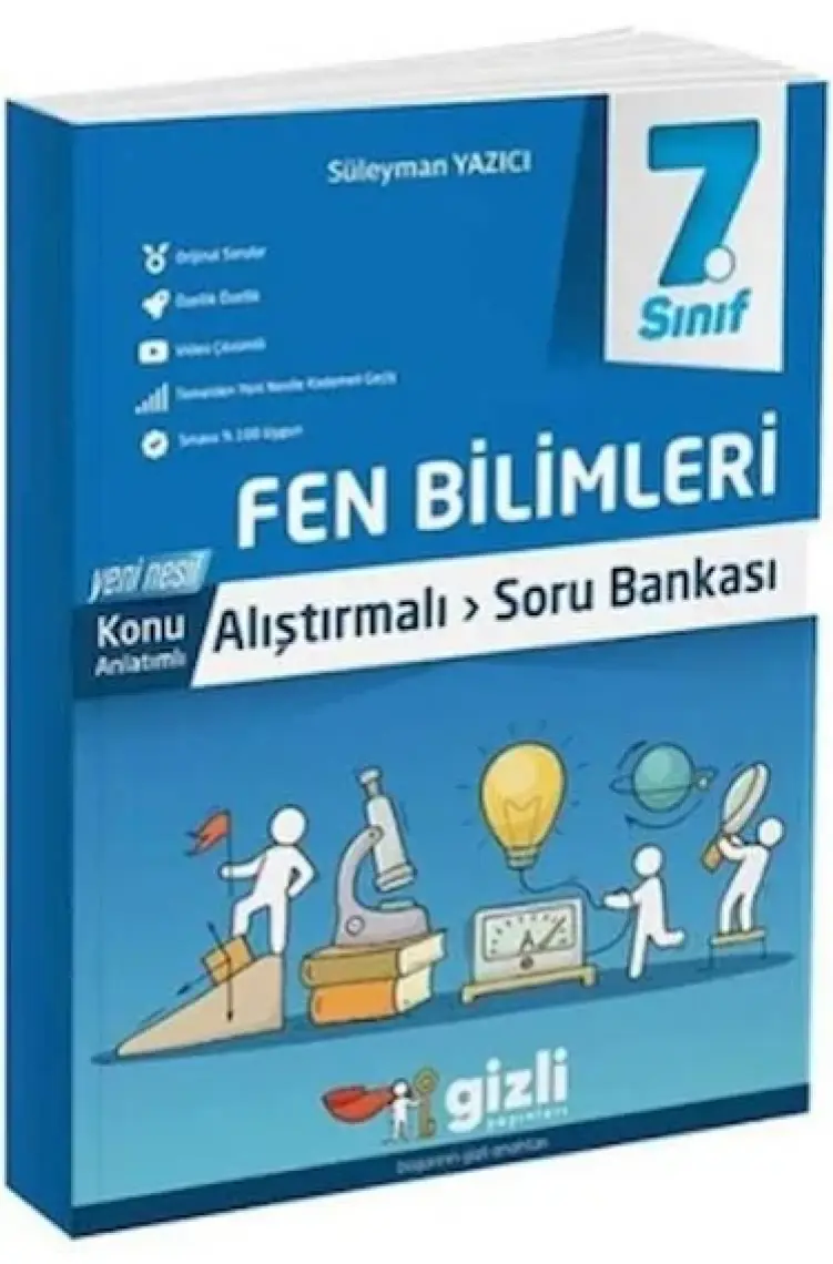Gizli Yayınları 7. Sınıf Fen Bilimleri Konu Anlatımlı Alıştırmalı Soru Bankası