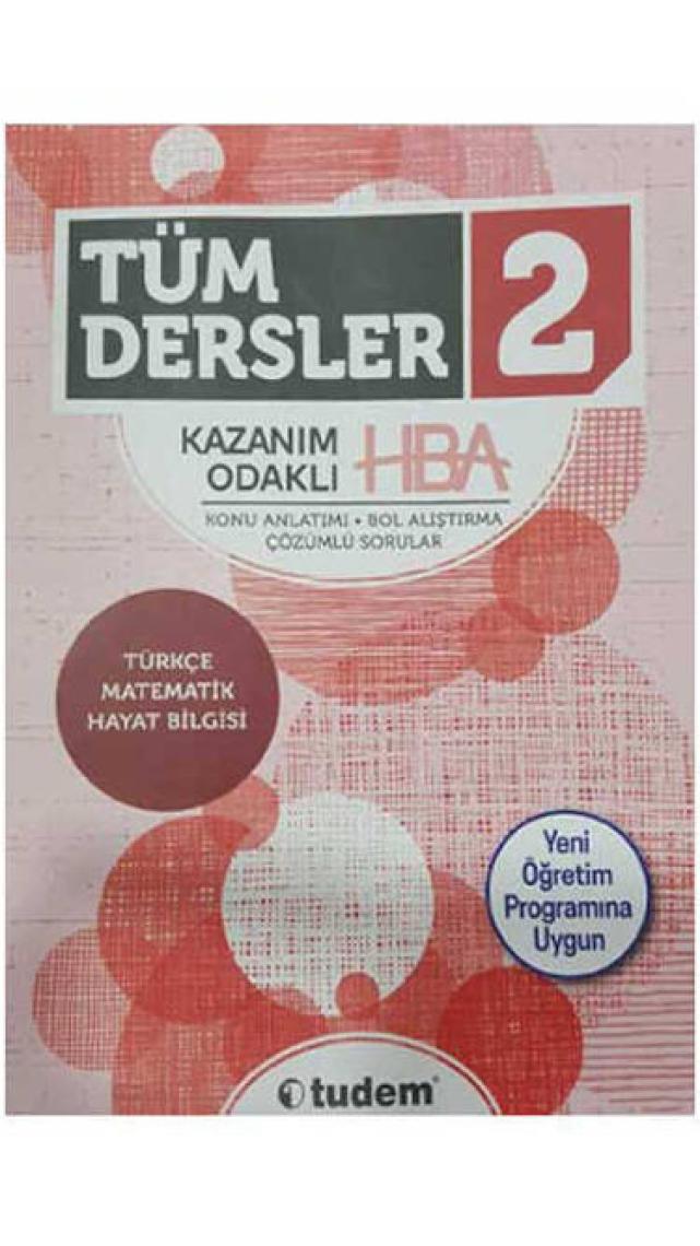 Tudem Yayınları 2. Sınıf Tüm Dersler Kazanım Odaklı Hepsi Bir Arada