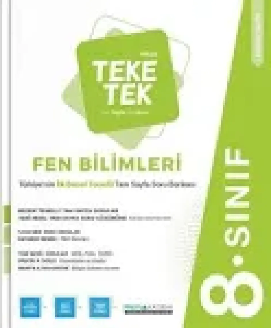 Pruva Akademi 8. Sınıf Teke Tek Fen Bilgisi Soru Bankası