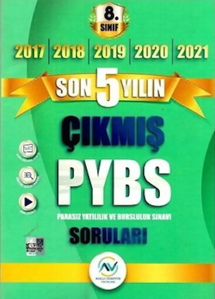 Av Yayınları Av Akıllı Versiyon Yayınları 8. Sınıf Lgs Son 5 Yılın Çıkmış Soruları