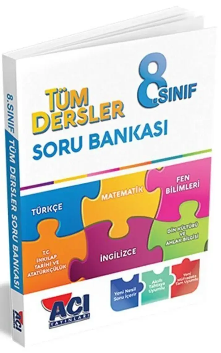 Açı Yayınları 8. Sınıf Tüm Dersler Soru Bankası