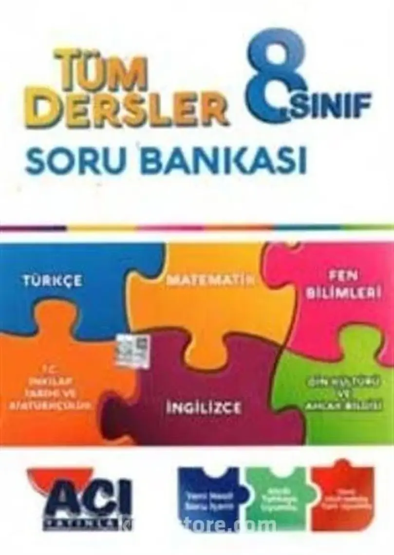 Açı Yayınları 8. Sınıf Tüm Dersler Soru Bankası