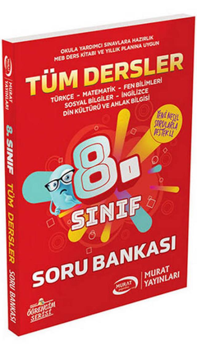 Murat Yayınları 8.Sınıf Tüm Dersler Soru Bankası Öğrencim Serisi