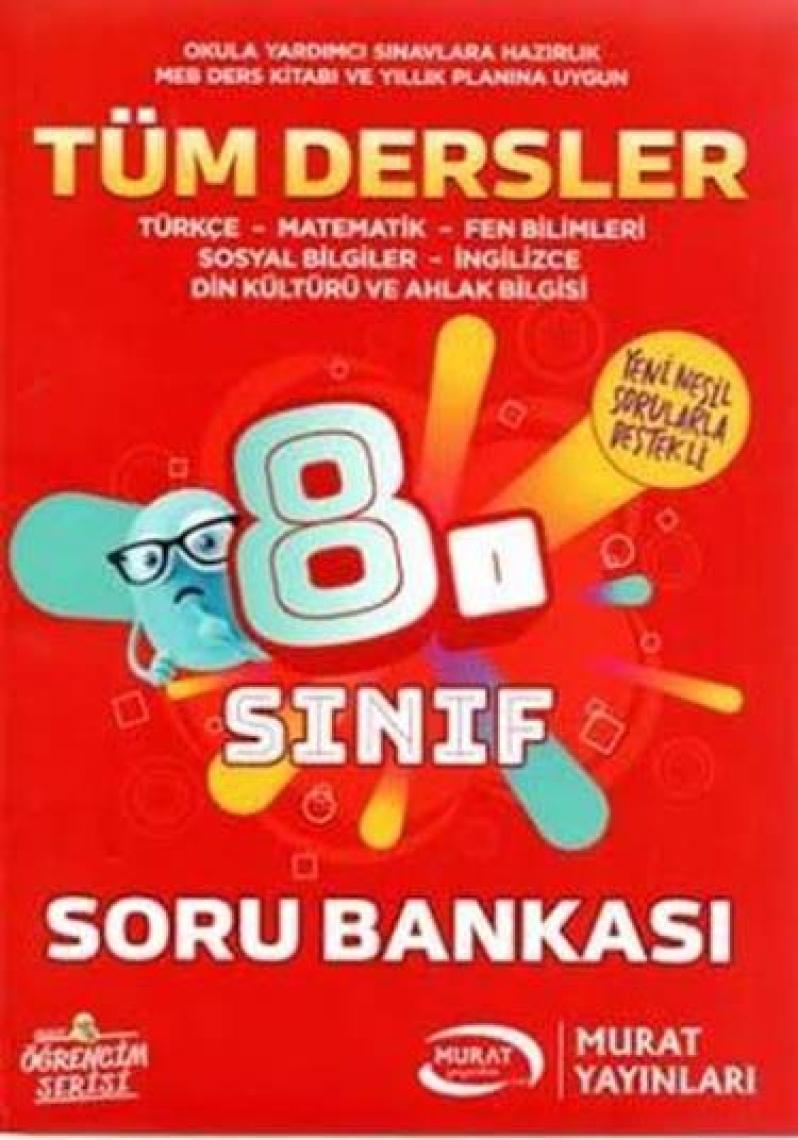 Murat Yayınları 8.Sınıf Tüm Dersler Soru Bankası Öğrencim Serisi