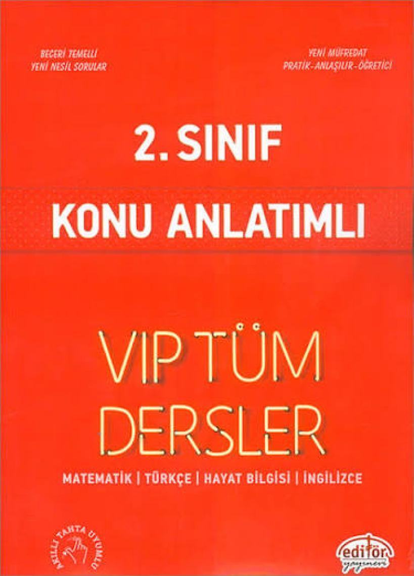Editör Yayınları 2. Sınıf VIP Tüm Dersler Konu Anlatımlı