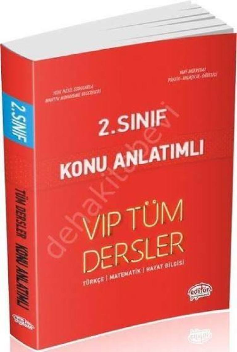 Editör Yayınları 2. Sınıf VIP Tüm Dersler Konu Anlatımlı
