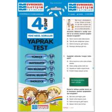Evrensel İletişim Yayınları  4.Sınıf  Tüm Dersler Yaprak Testler