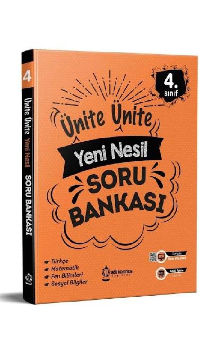 Atlı Karınca Yayıncılık Ünite Ünite 4. Sınıf Yeni Nesil Soru Bankası