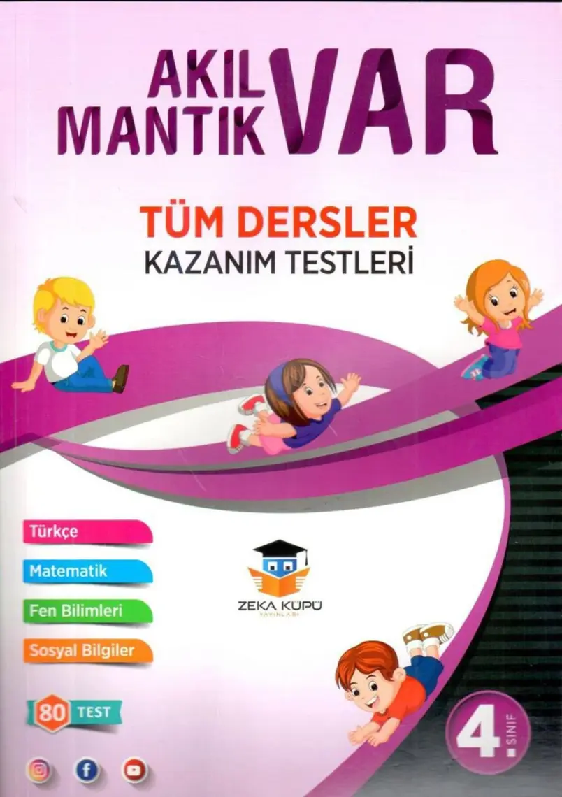 Zeka Küpü Yayınları 4.sınıf Tüm Dersler Akıl Var Mantık Var Kazanım Testleri