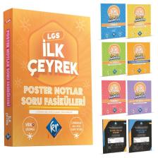Kr Akademi Yayınları LGS Poster Notlar Soru Fasikülleri İlk Çeyrek Kitap Set