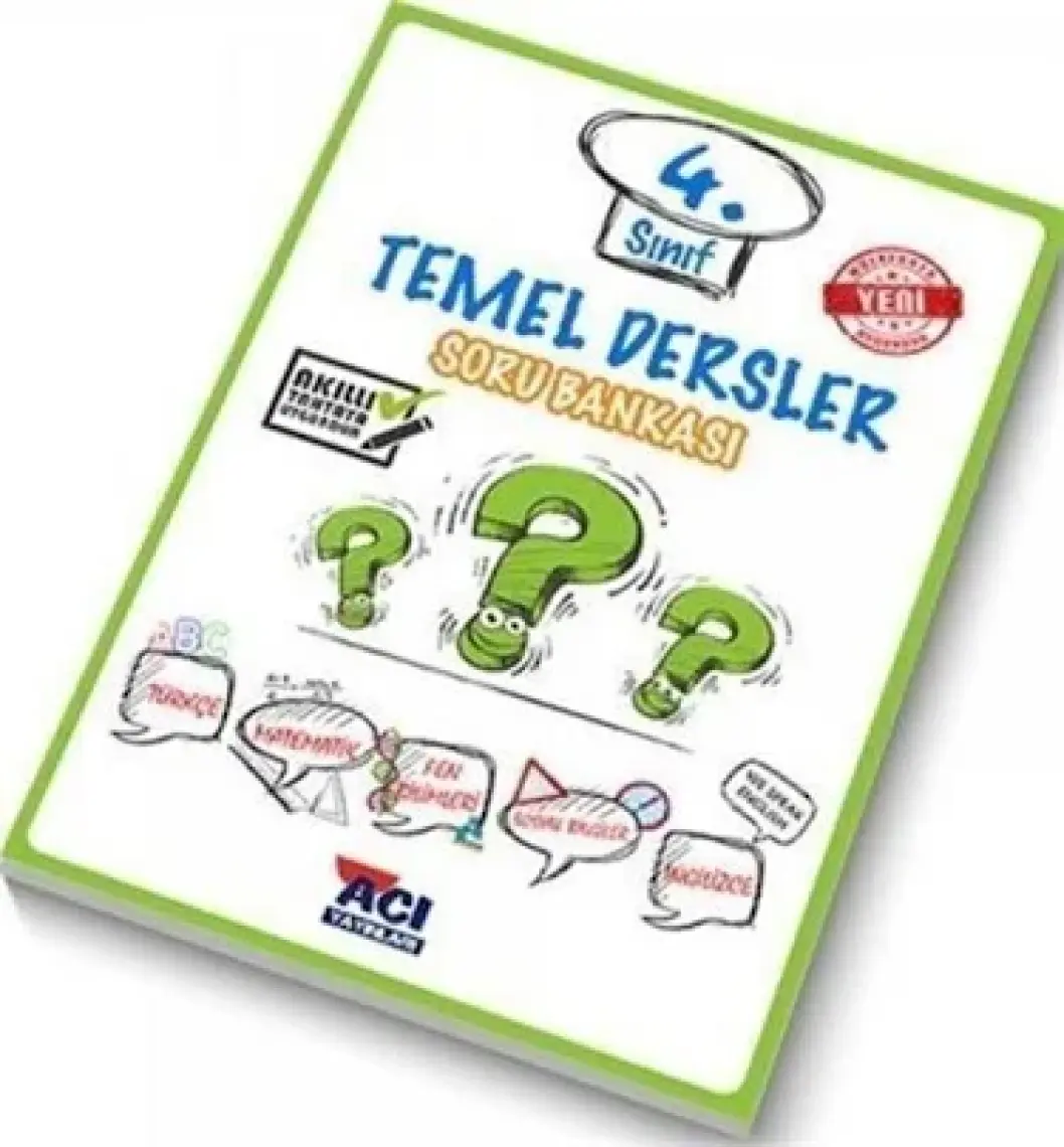 Açı Yayınları 4. Sınıf Temel Dersler Soru Bankası