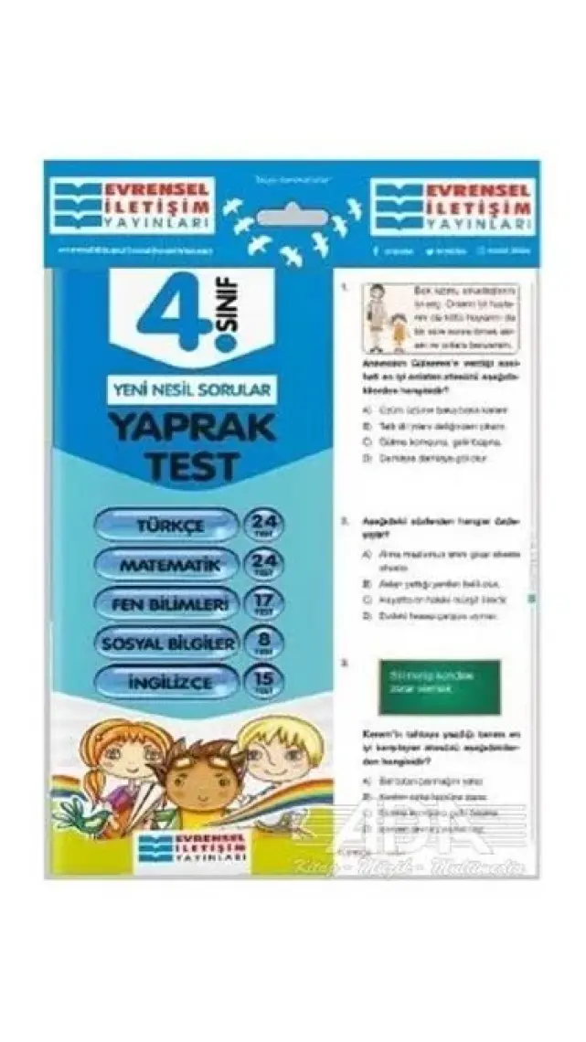 Evrensel İletişim Yayınları 2.Sınıf  Tüm Dersler Yaprak Testler