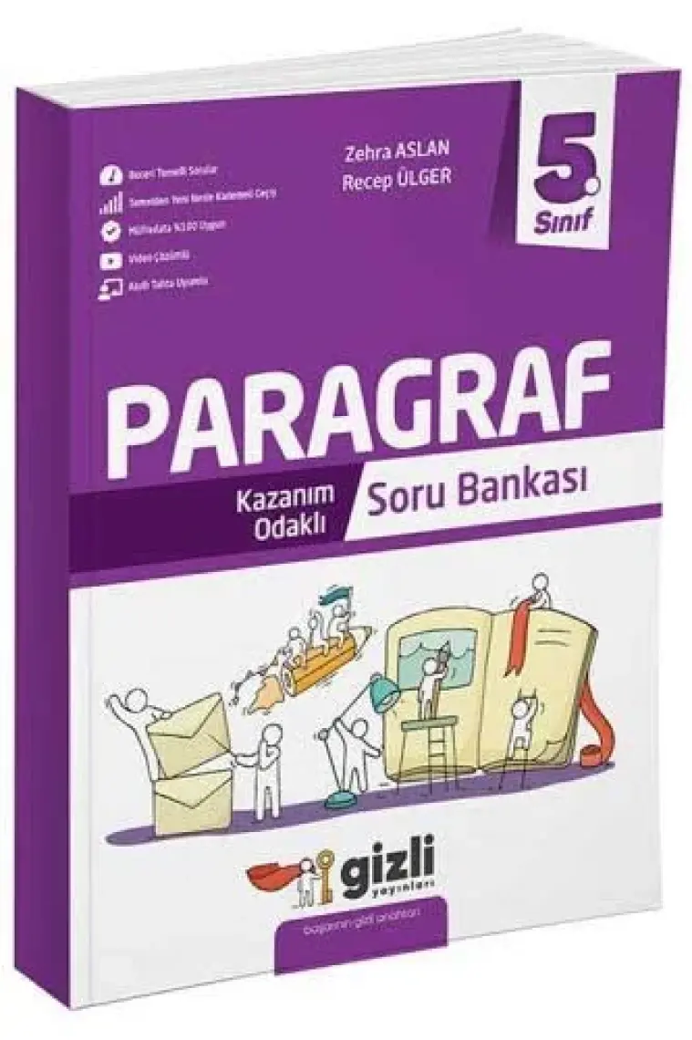 Gizli Yayınları 5. Sınıf Anlamdan Paragrafa Gizli Geçiş Soru Bankası
