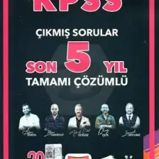 Yargı Yayınevi 2024 KPSS  5YÜZ Genel Yetenek Genel Kültür  Tüm Dersler Son 5 Yıl Tamamı Çözümlü Çıkmış Sorular