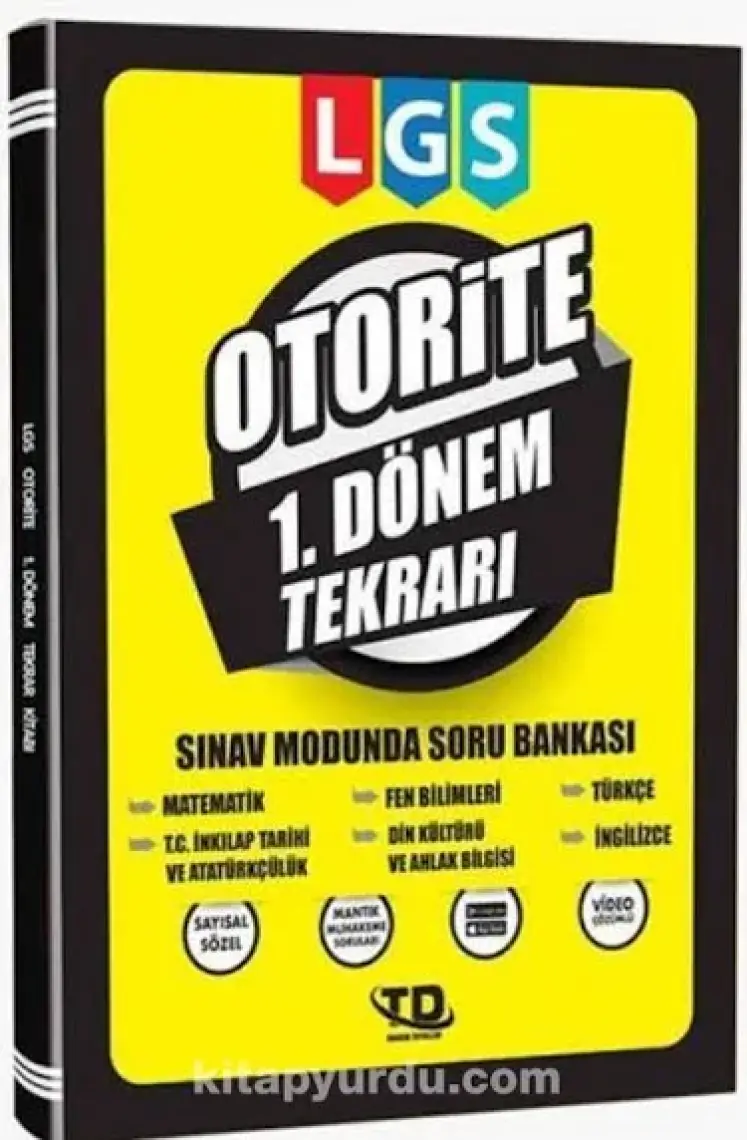 Tandem Yayınları LGS Otorite 1.Dönem Tekrarı Soru Bankası