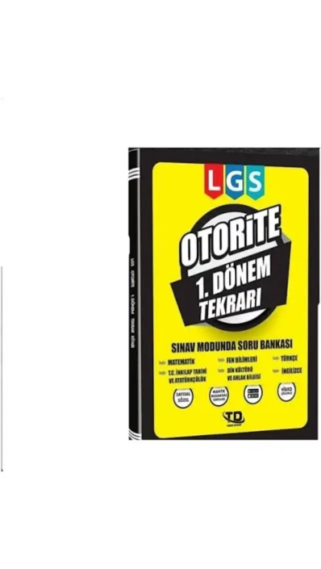 Tandem Yayınları LGS Otorite 1.Dönem Tekrarı Soru Bankası