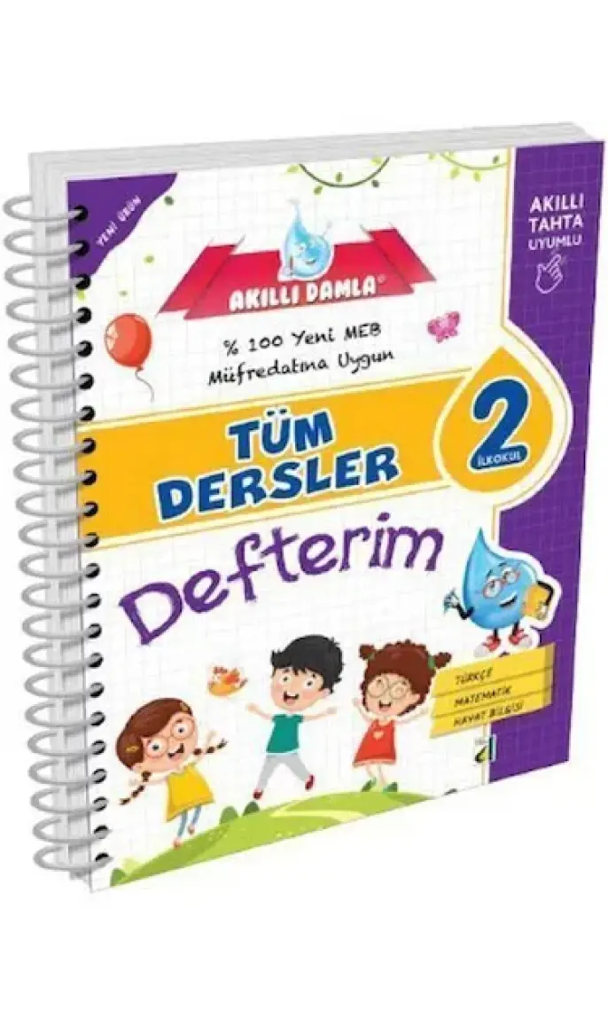 Damla Yayınevi Tüm Dersler Defterim 2. Sınıf